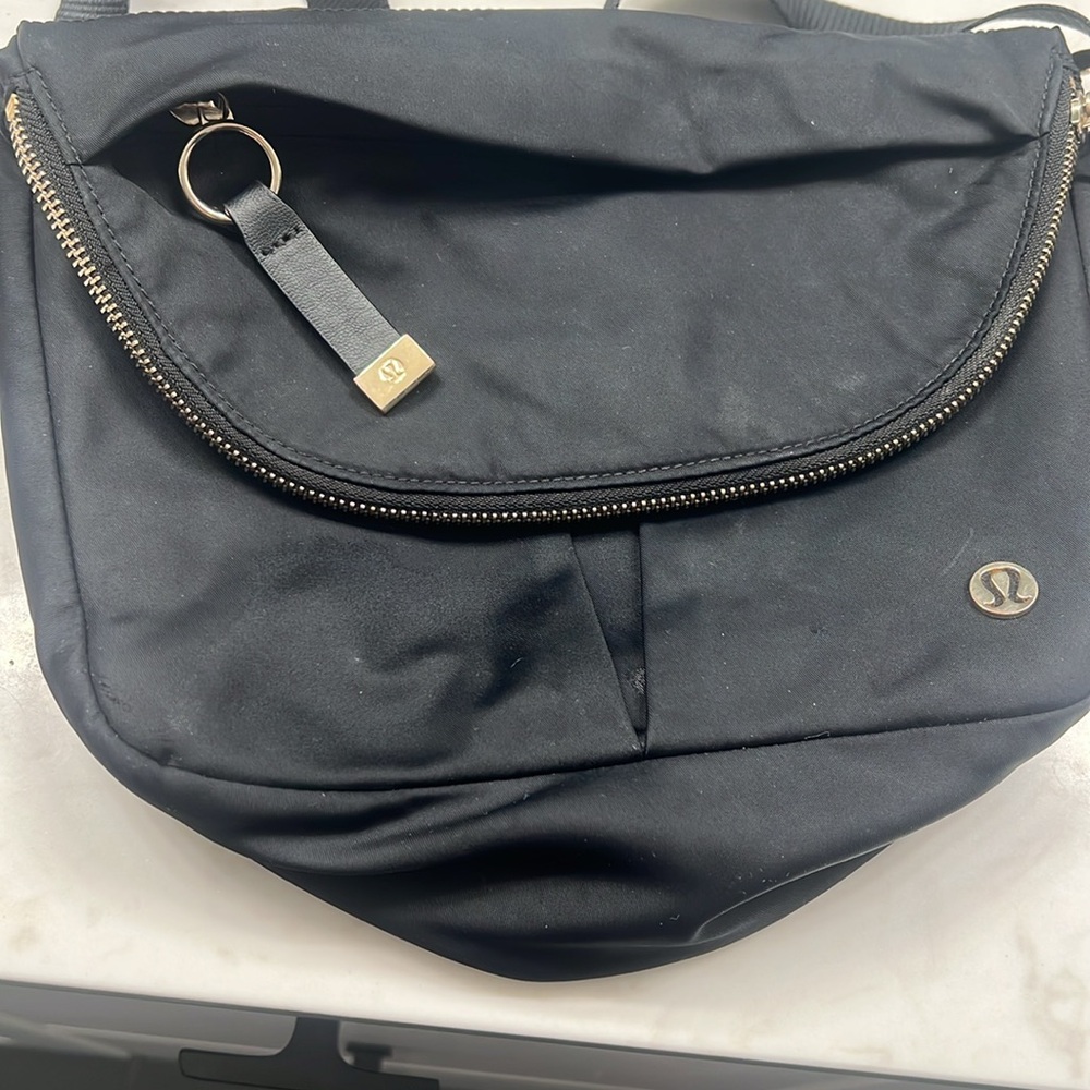 lululemon athletica Black Crossbody with Gold Hardware - Picture 2 of 5
